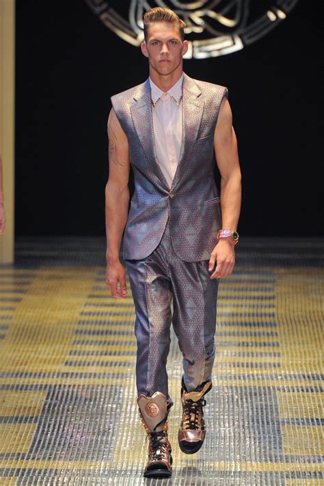 versace man spring-summer 2013 collection|Versace Spring 2013 Menswear Fashion Show .